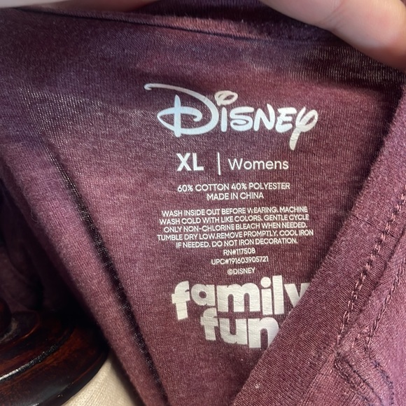 Disney Mickey Nature Silhouette Maroon Shirt Size XL - Picture 5 of 5
